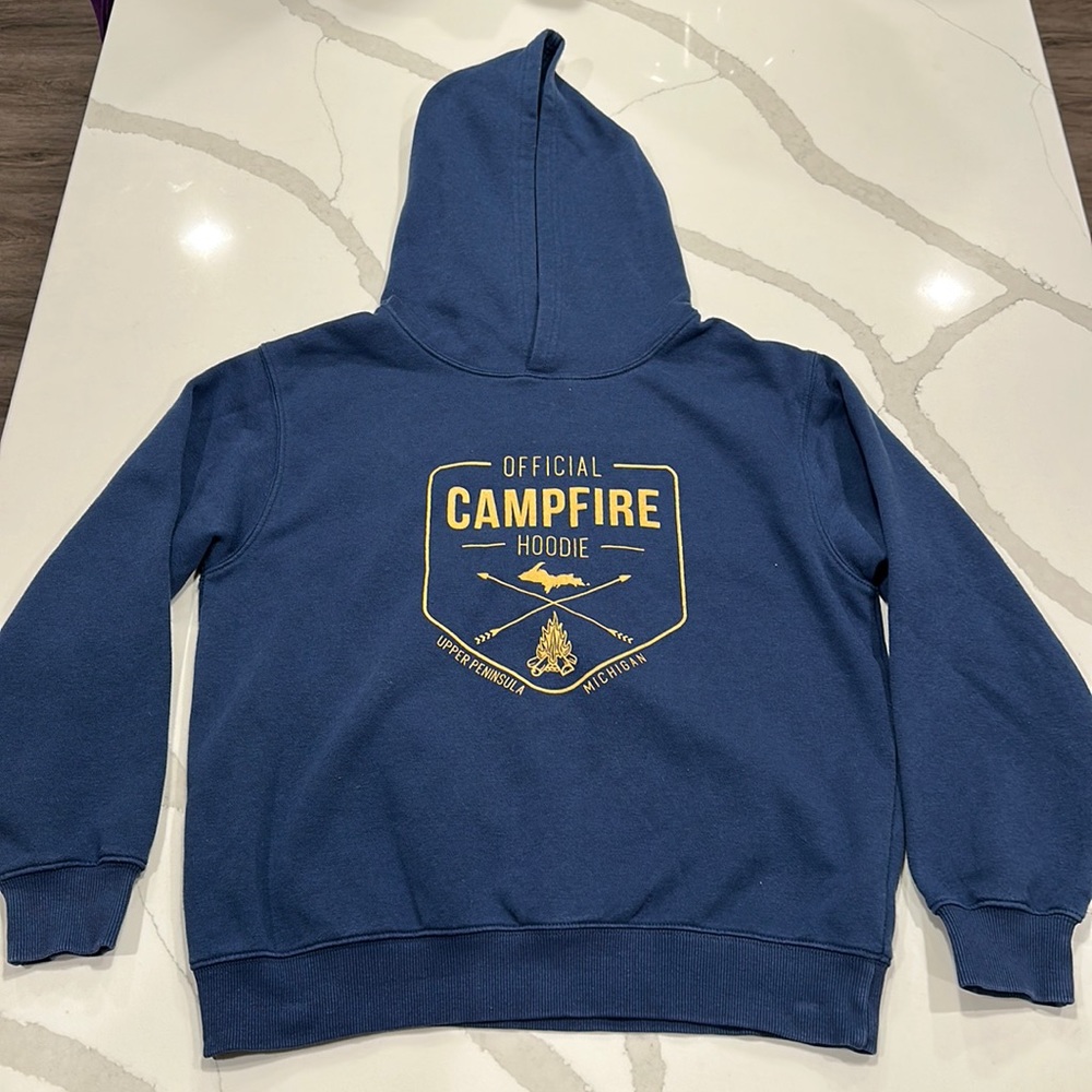 Wild Palms Upper Peninsula Official Campfire Hoodie, Size: Kids XL , Soft Fabric
